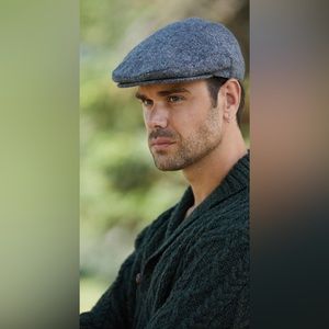 Donegal Tweed 🆕 Flat Cap, Handcrafted Unisex L7 3/8’’ Celtic Top Quality!